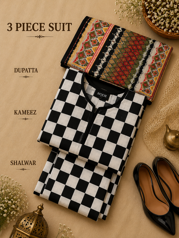 Signature Premium Unstitched 3PC Regal Lawn Suit - M1514